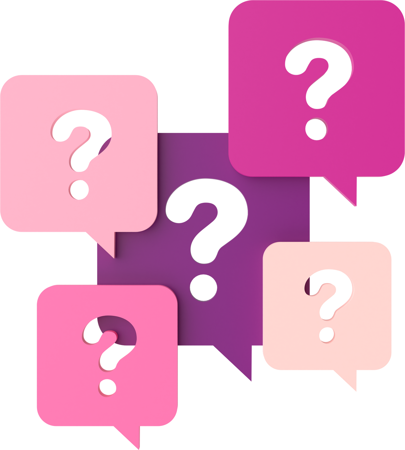 Question mark sign. 3D question mark.